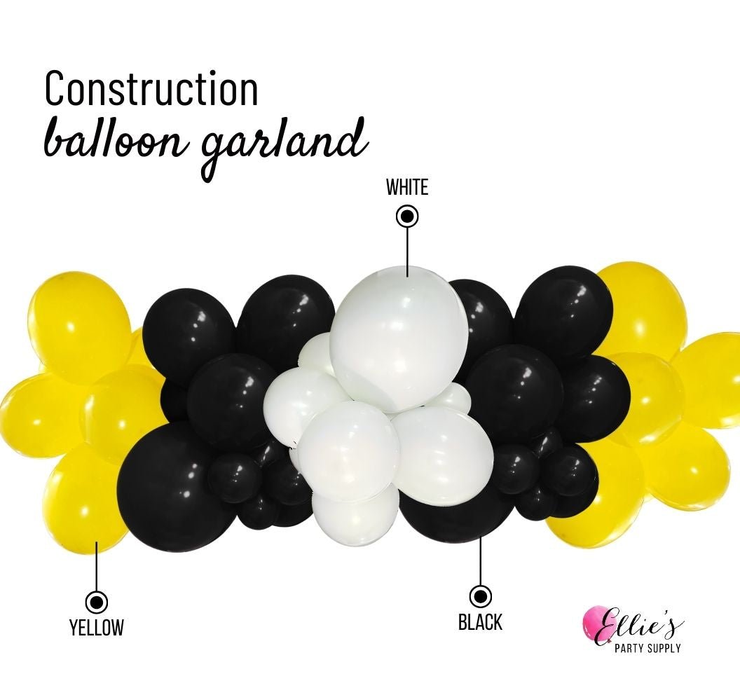 Construction Balloon Cluster - Ellie's Party Supply