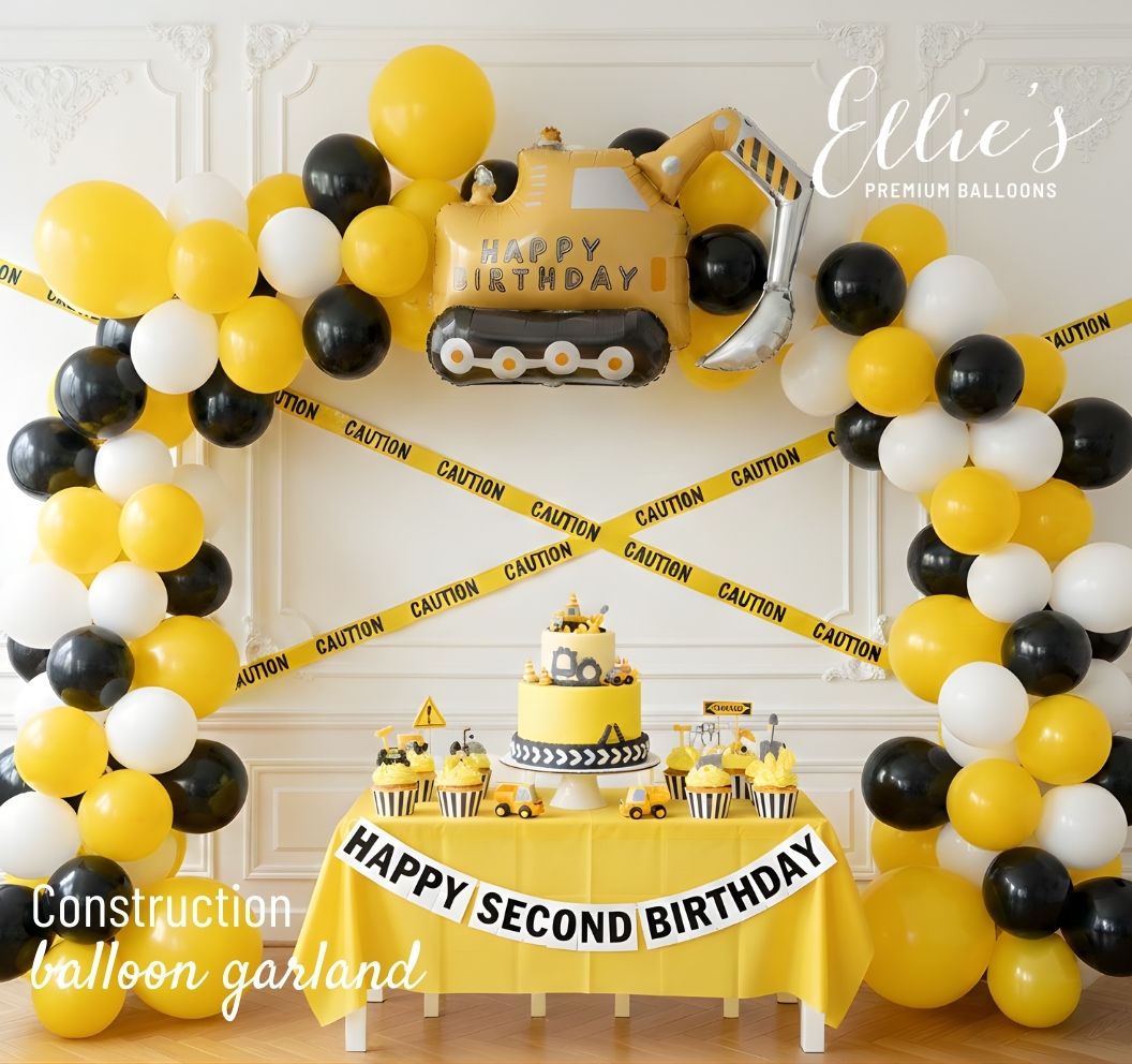 Construction Balloon Cluster - Ellie's Party Supply