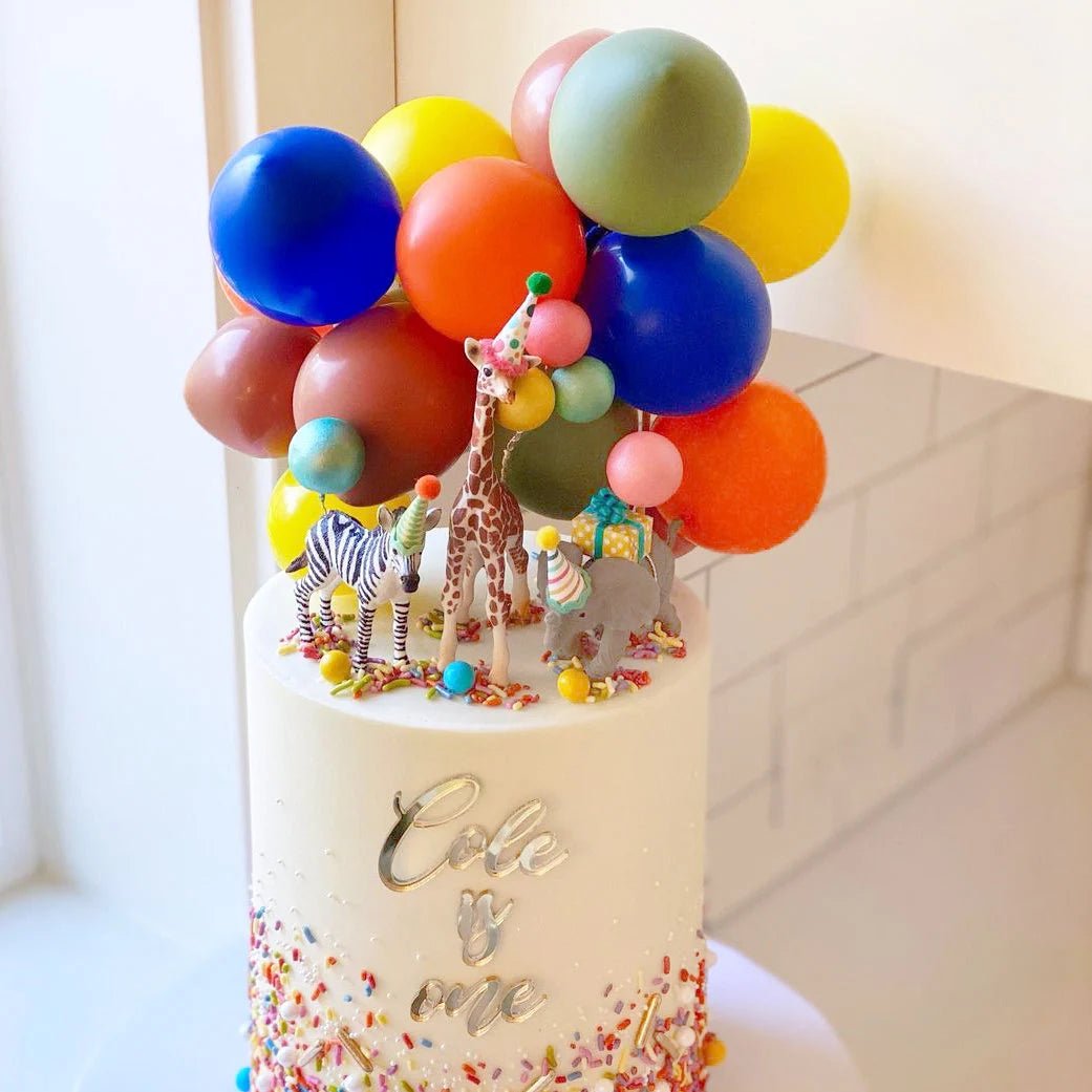 Custom Mini Balloon Cake Topper Kit | Choose Your Colors - Ellie's Party Supply