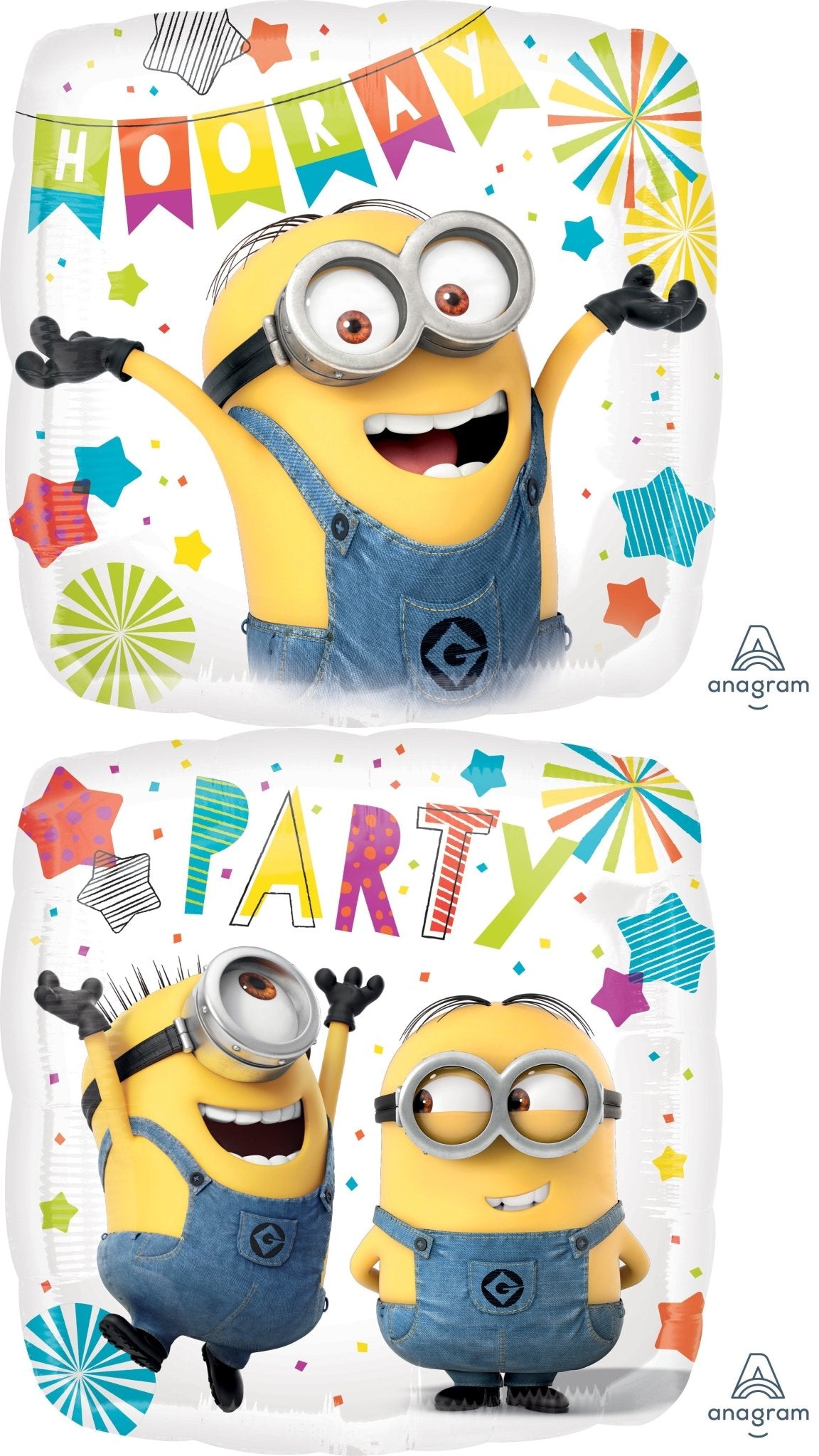 Despicable Me Minion Foil Balloon (18") – Fun Minion Party Decor | Air or Helium Inflation - Ellie's Party Supply