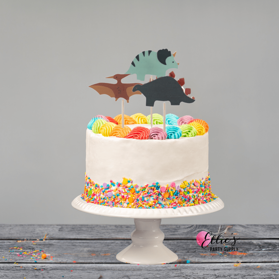 Dinosaur Birthday Candles – (Set of 3) - Ellie's Party Supply