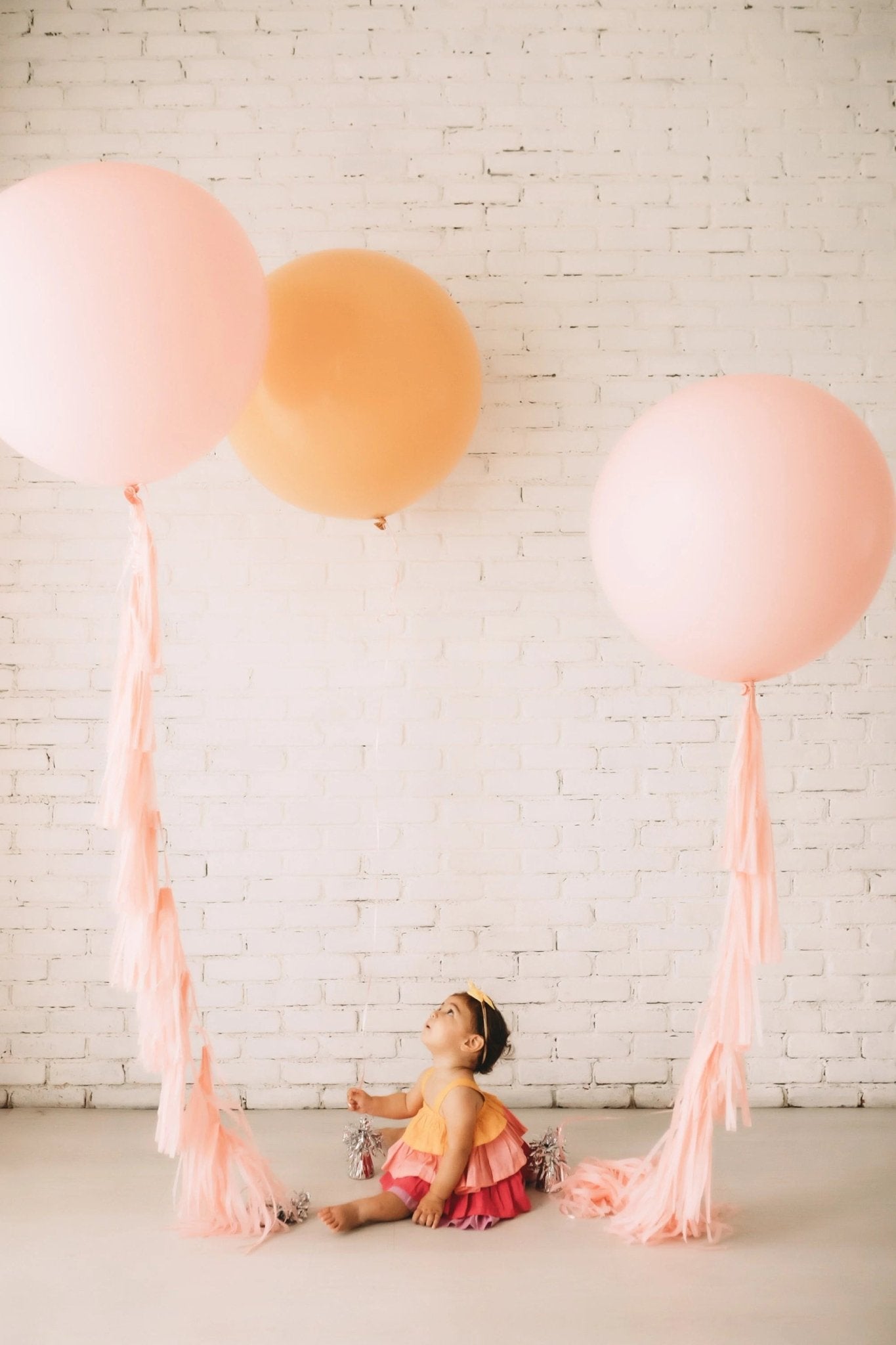 DIY Pink Tassel Tail Kit | Paper Fringe Garland & Balloon Decor - Ellie's Party Supply