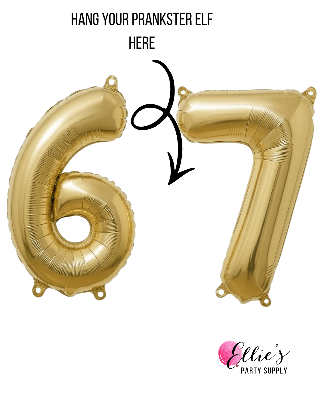 Elf 6 & 7 Prank Balloon Kit | Elf Figure Not Included - Ellie's Party Supply