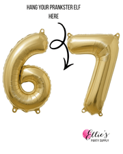 Elf 6 & 7 Prank Balloon Kit | Elf Figure Not Included - Ellie's Party Supply