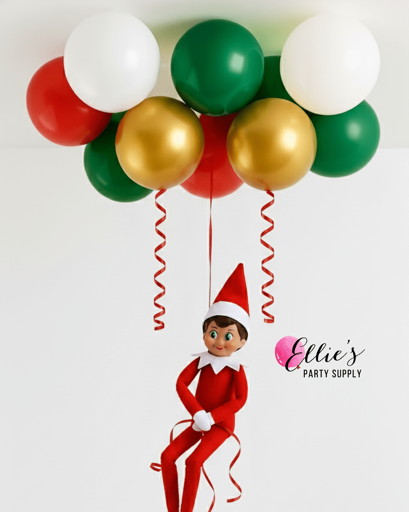 Elf Arrival Balloon Ceiling Drop Kit - Ellie's Party Supply