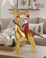 Elf on a Reindeer Balloon Ride Kit | Elf Figure Not Included - Ellie's Party Supply