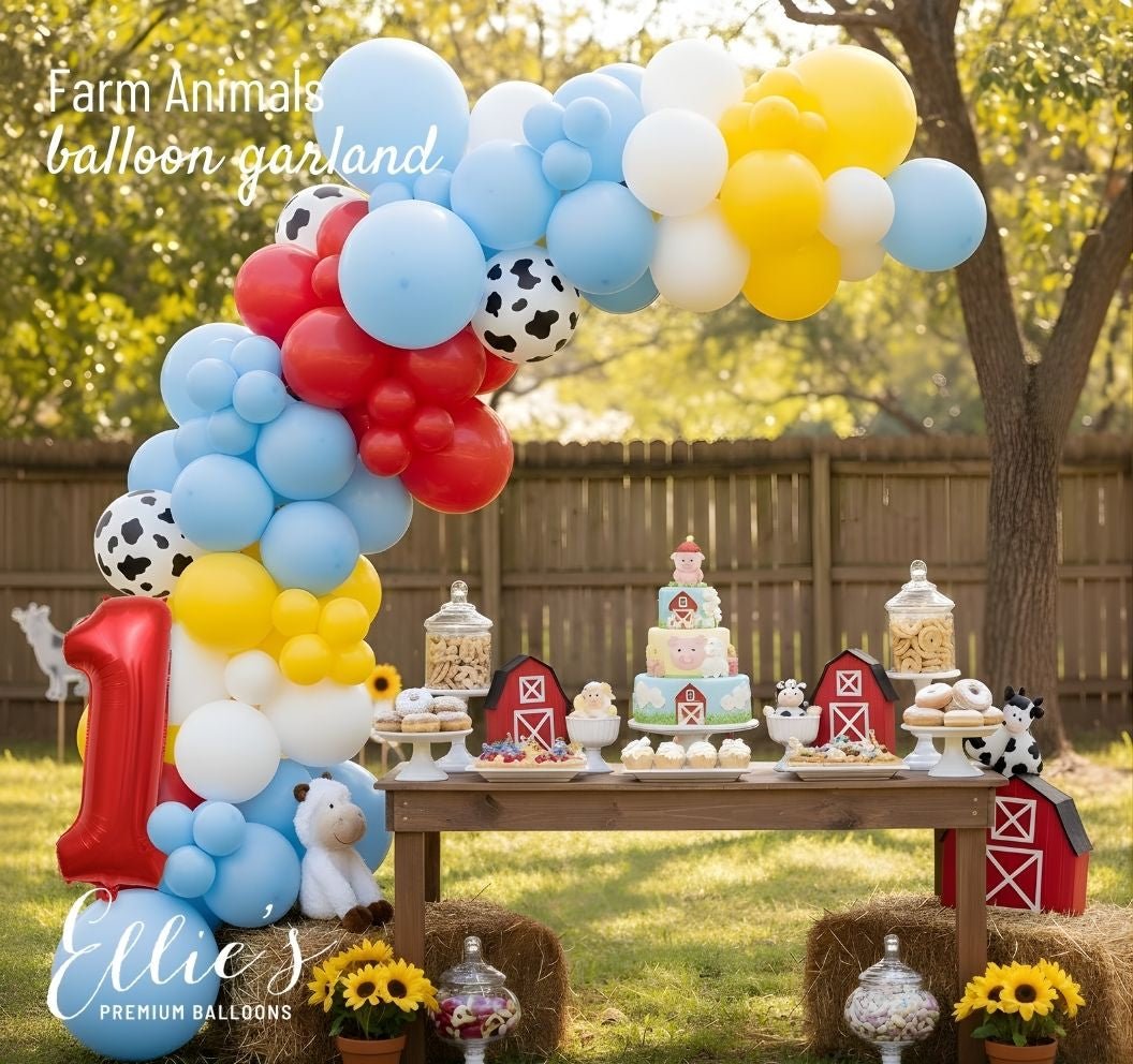 Farm Animals Balloon Garland Kit - Ellie's Party Supply