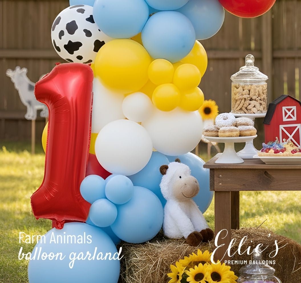 Farm Animals Balloon Garland Kit - Ellie's Party Supply