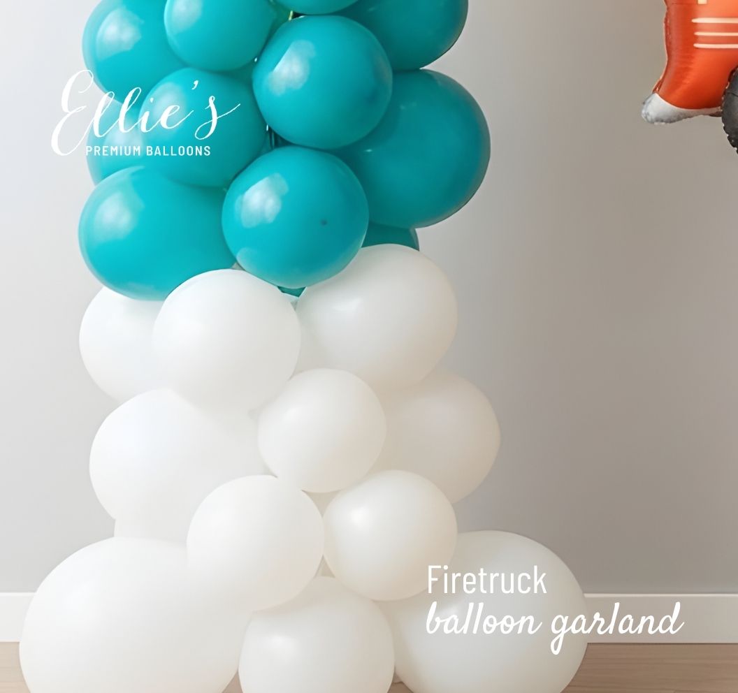 Fire Truck Balloon Garland Kit - Ellie's Party Supply