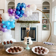 Winter Balloon Garland Kit | Icy Blue & Purple Party Decor - Ellie's Party Supply