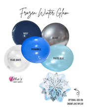 Frozen Winter Glam Balloon Garland Kit - Ellie's Party Supply