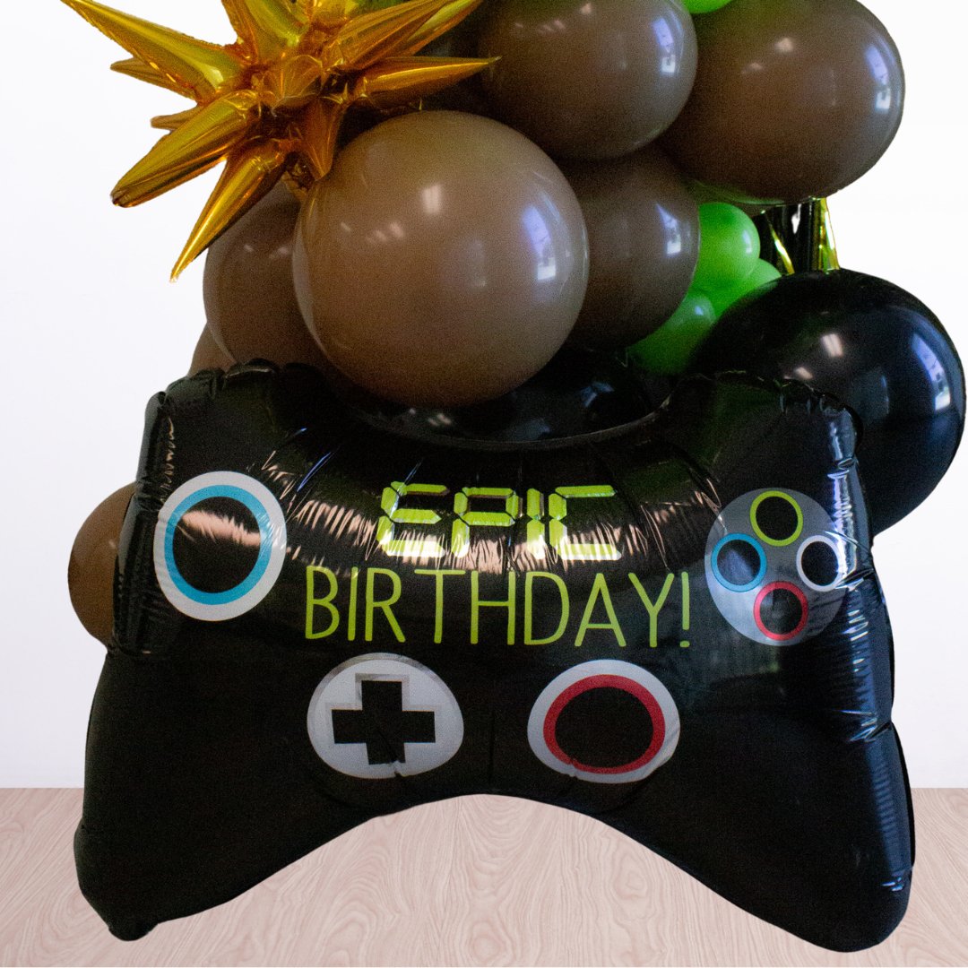 Giant Video Game Controller Epic Birthday Foil Balloon (18 Inches) - Ellie's Party Supply