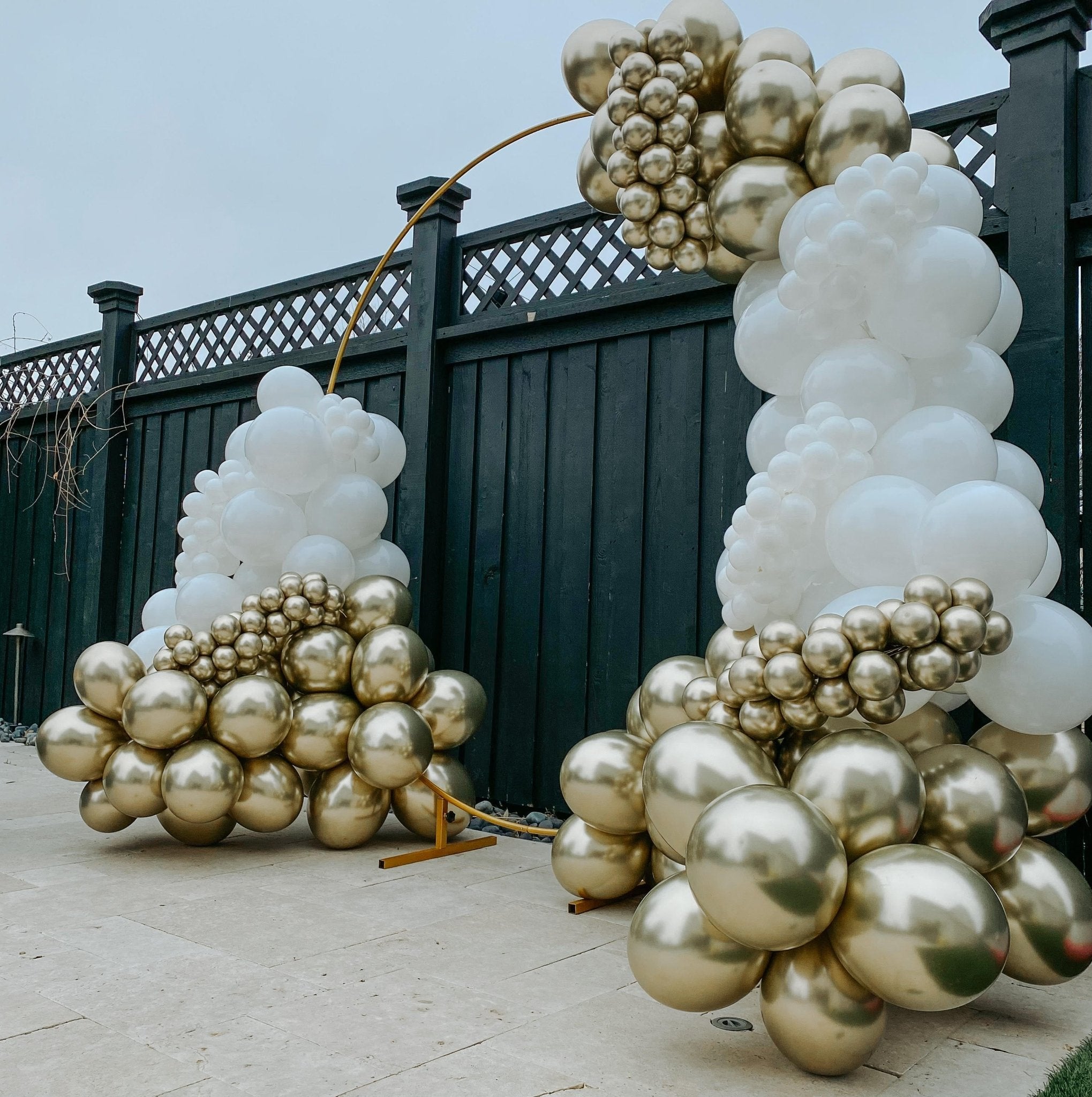 Glazed (Chrome) Gold Balloons | Bulk Latex Balloon Bags | DIY + Pro Packs - Ellie's Party Supply