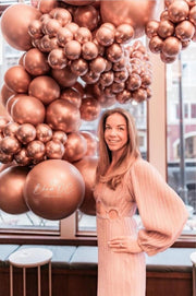 Glazed (Chrome) Rose Gold Balloons | Bulk Latex Balloon Bags | DIY + Pro Packs - Ellie's Party Supply