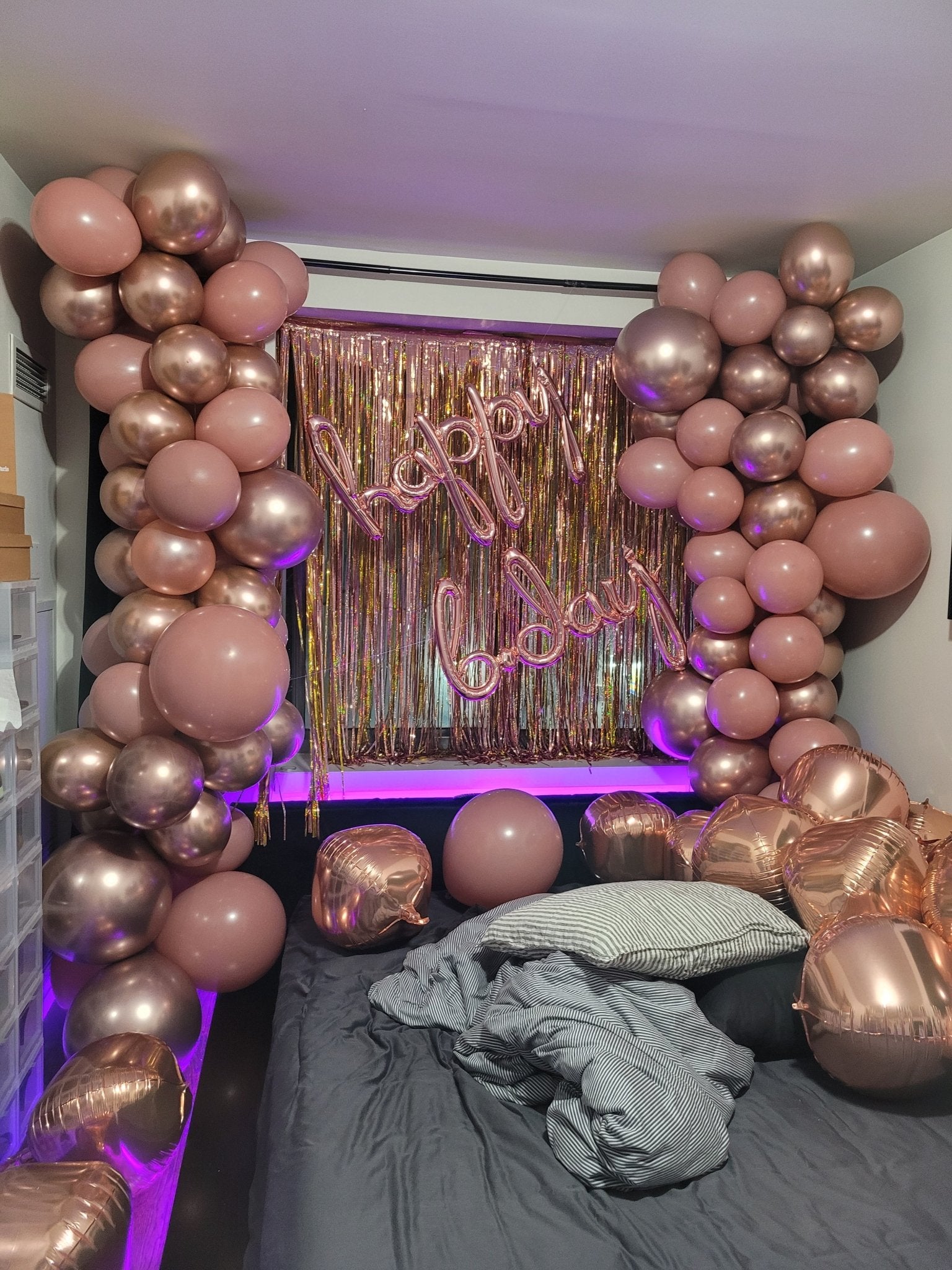 Glazed (Chrome) Rose Gold Balloons | Bulk Latex Balloon Bags | DIY + Pro Packs - Ellie's Party Supply