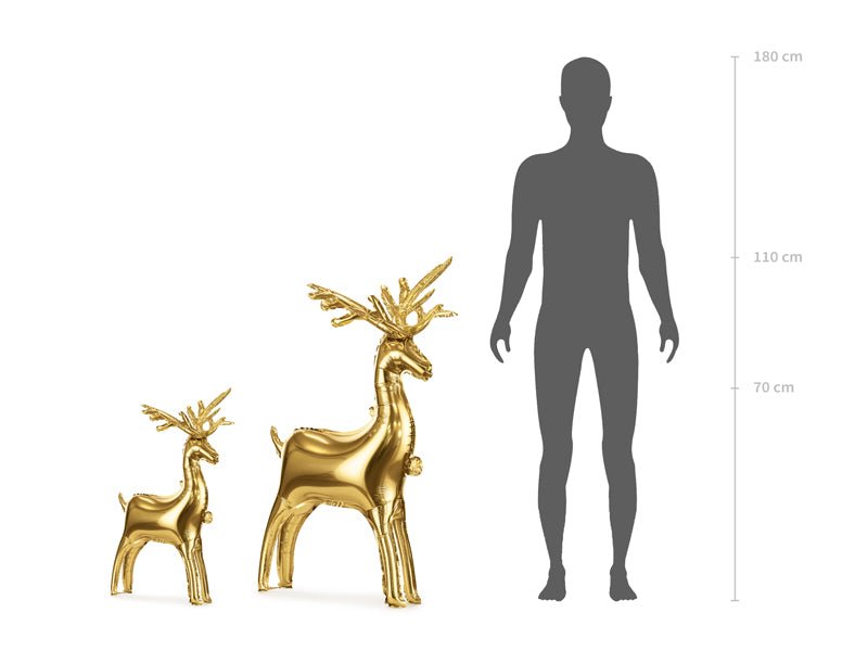 Gold Deer Balloon - Ellie's Party Supply