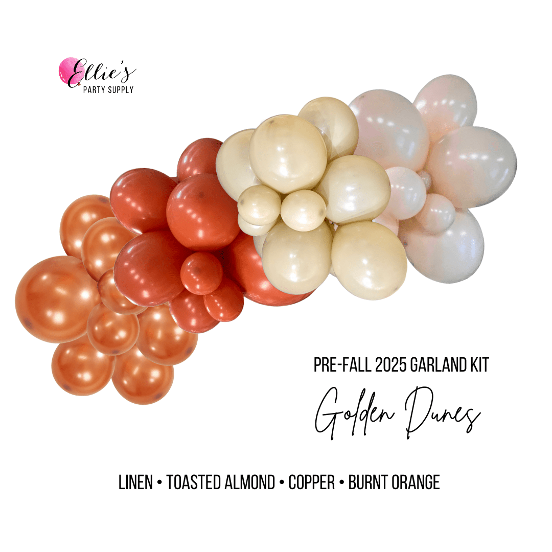Golden Dunes Balloon Kit – Pre - Fall Garland Cluster - Ellie's Party Supply