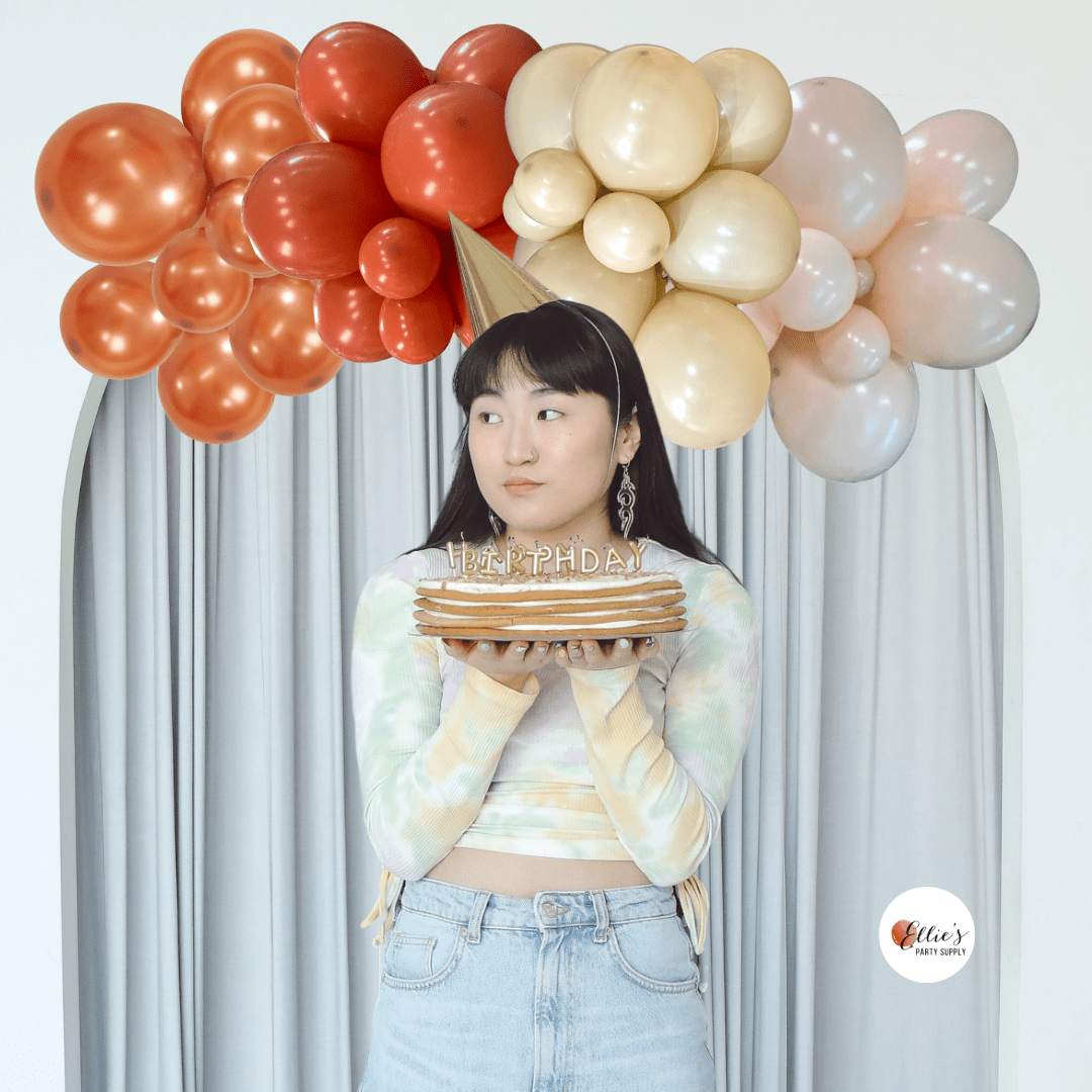 Golden Dunes Balloon Kit – Pre - Fall Garland Cluster - Ellie's Party Supply