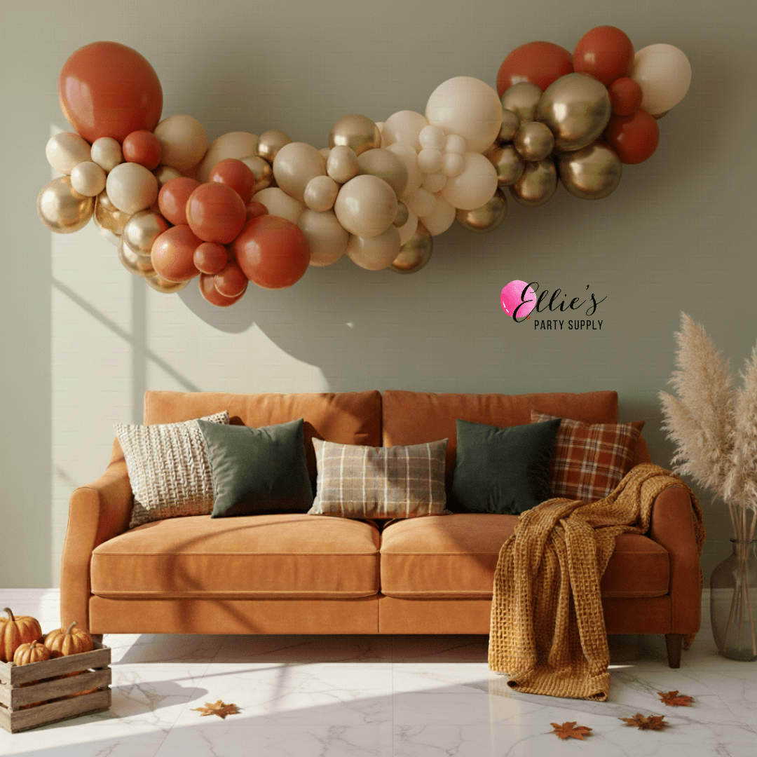 Golden Harvest Glow Balloon Cluster Set - Ellie's Party Supply