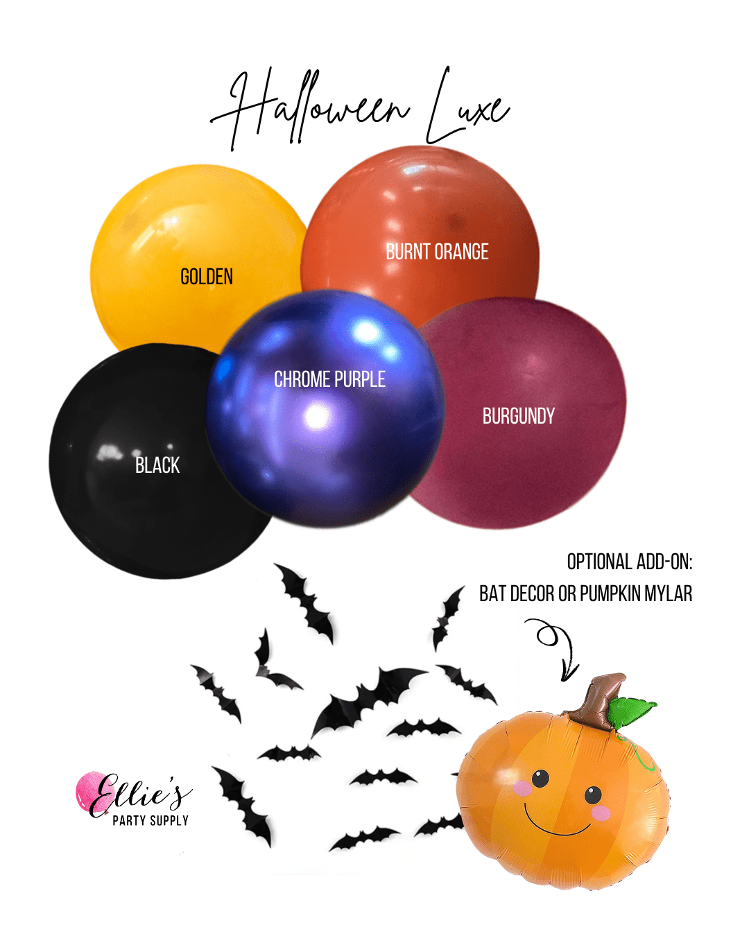 Halloween Spooky Luxe Balloon Garland Kit - Ellie's Party Supply