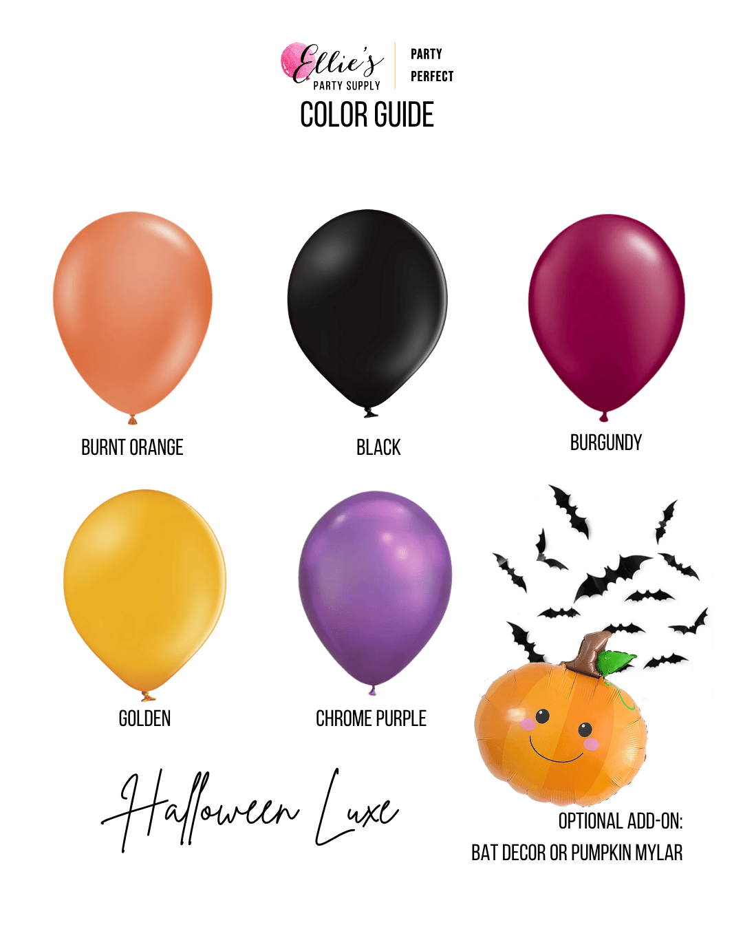 Halloween Spooky Luxe Balloon Garland Kit - Ellie's Party Supply