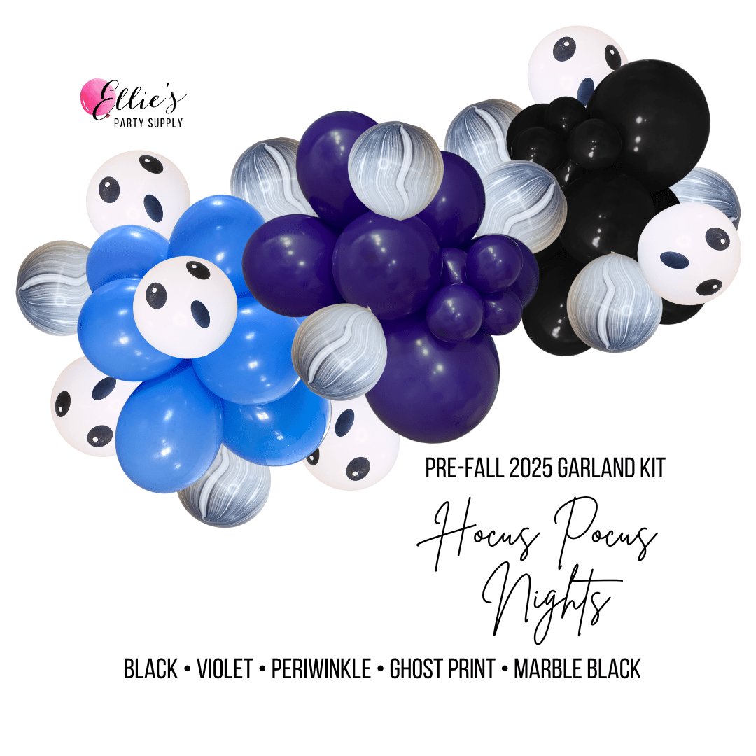 Hocus Pocus Nights Balloon Kit – Pre - Fall Garland Cluster - Ellie's Party Supply
