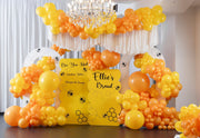 Honeycomb Balloons (Yellow Orange) | Bulk Latex Balloon Bags | DIY + Pro Packs - Ellie's Party Supply