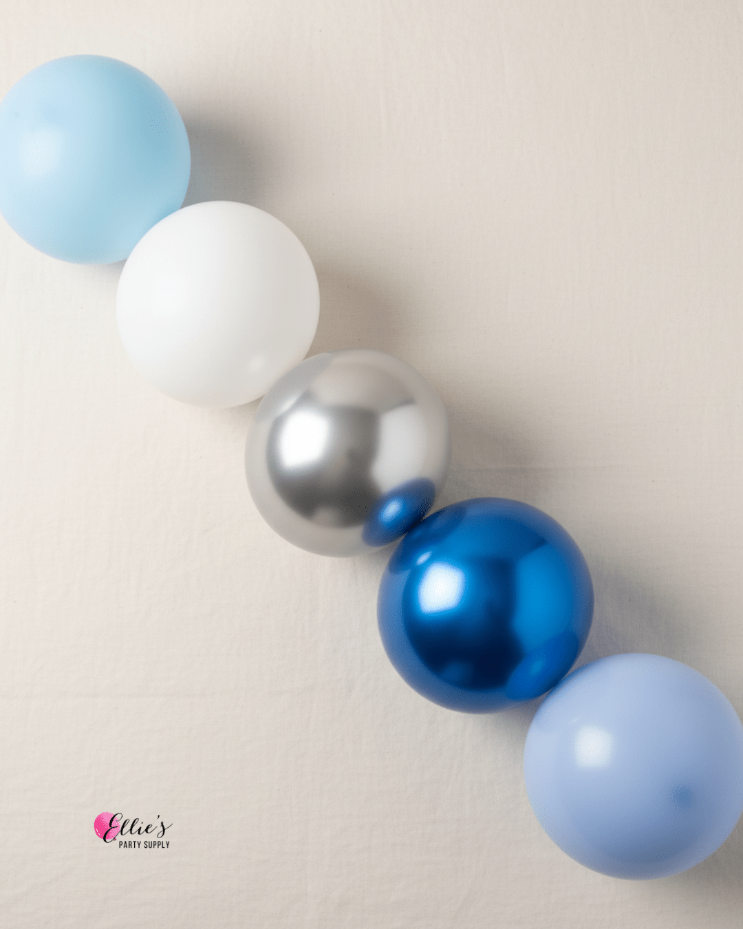 Icy Periwinkle Balloon Cluster Garland - Ellie's Party Supply