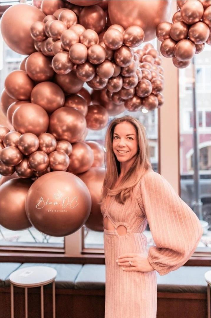 Glazed (Chrome) Rose Gold Balloons
