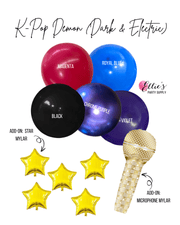 K - Pop Demon (Dark & Electric) Balloon Garland Kit - Ellie's Party Supply