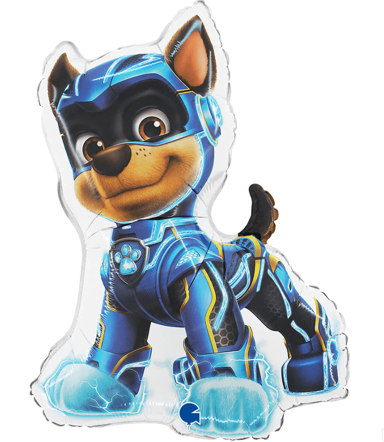 Licensed 24" Paw Patrol Mighty Pups Chase Foil Balloon - Ellie's Party Supply