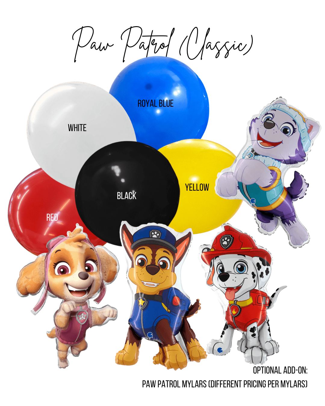 Licensed Paw Patrol (Classic) Balloon Garland Kit - Ellie's Party Supply