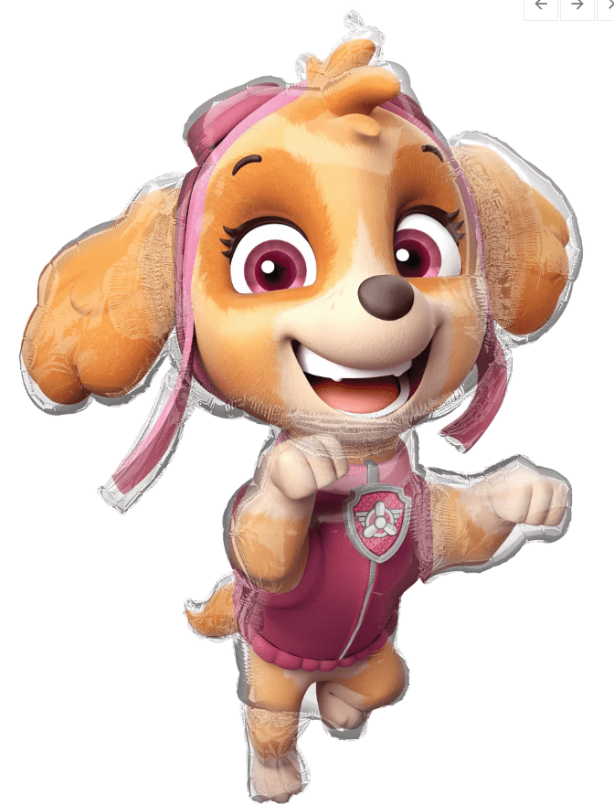 Licensed Skye Foil Balloon – 36" Paw Patrol Girl Decor | Ellie’s Party Supply - Ellie's Party Supply