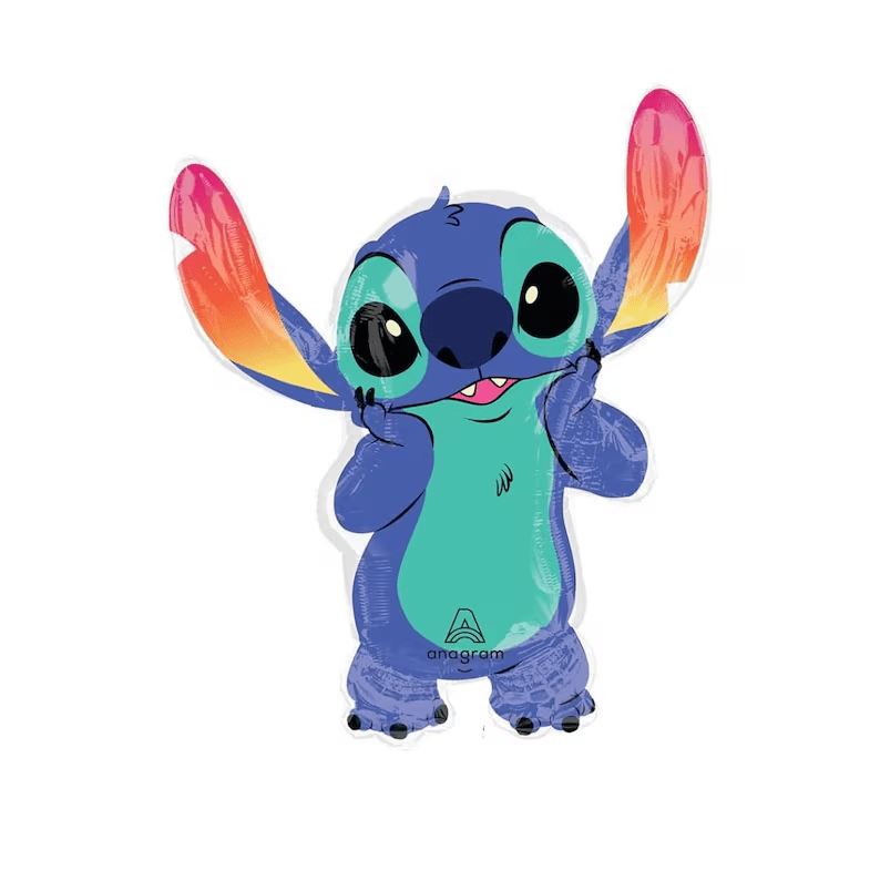 Licensed Stitch/Blue Alien Foil Balloon – Character Birthday Party | Ellie’s Party Supply - Ellie's Party Supply