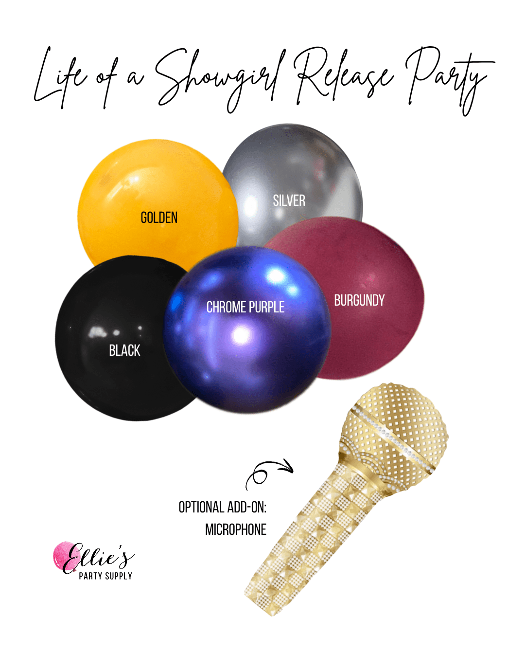 Life of a Showgirl Release Party Balloon Garland Kit - Ellie's Party Supply