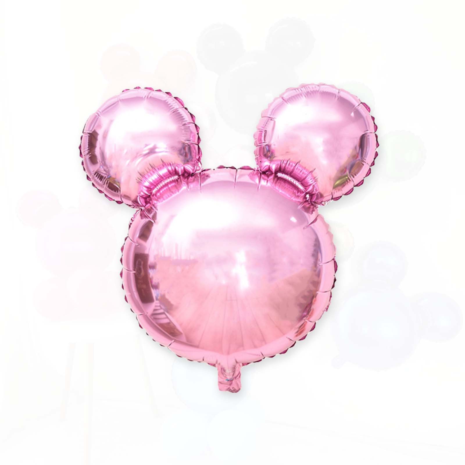 Light Pink Mouse Head Balloon – 24" Foil Head - Ellie's Party Supply
