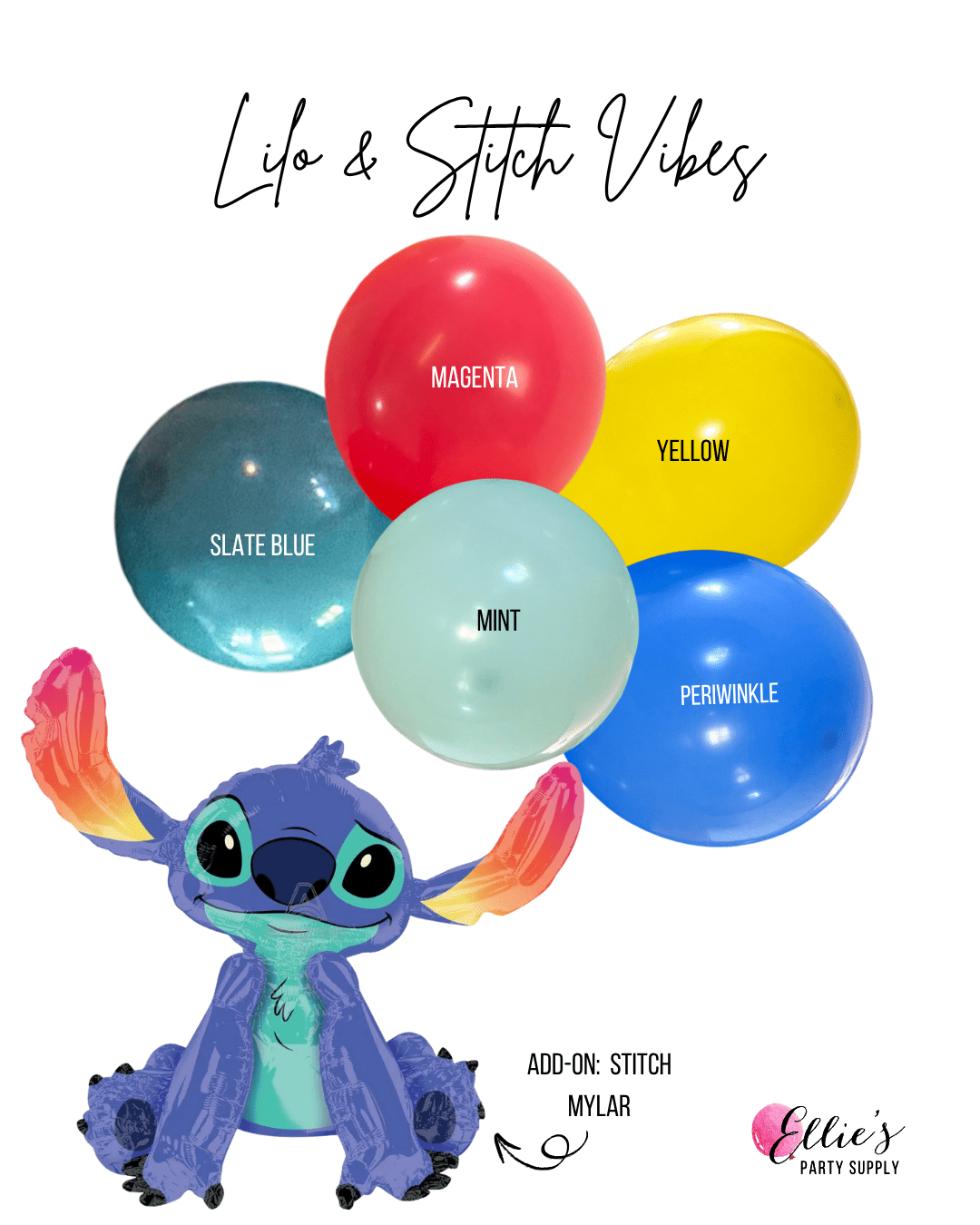 Lilo & Stitch Vibes Balloon Garland Kit - Ellie's Party Supply