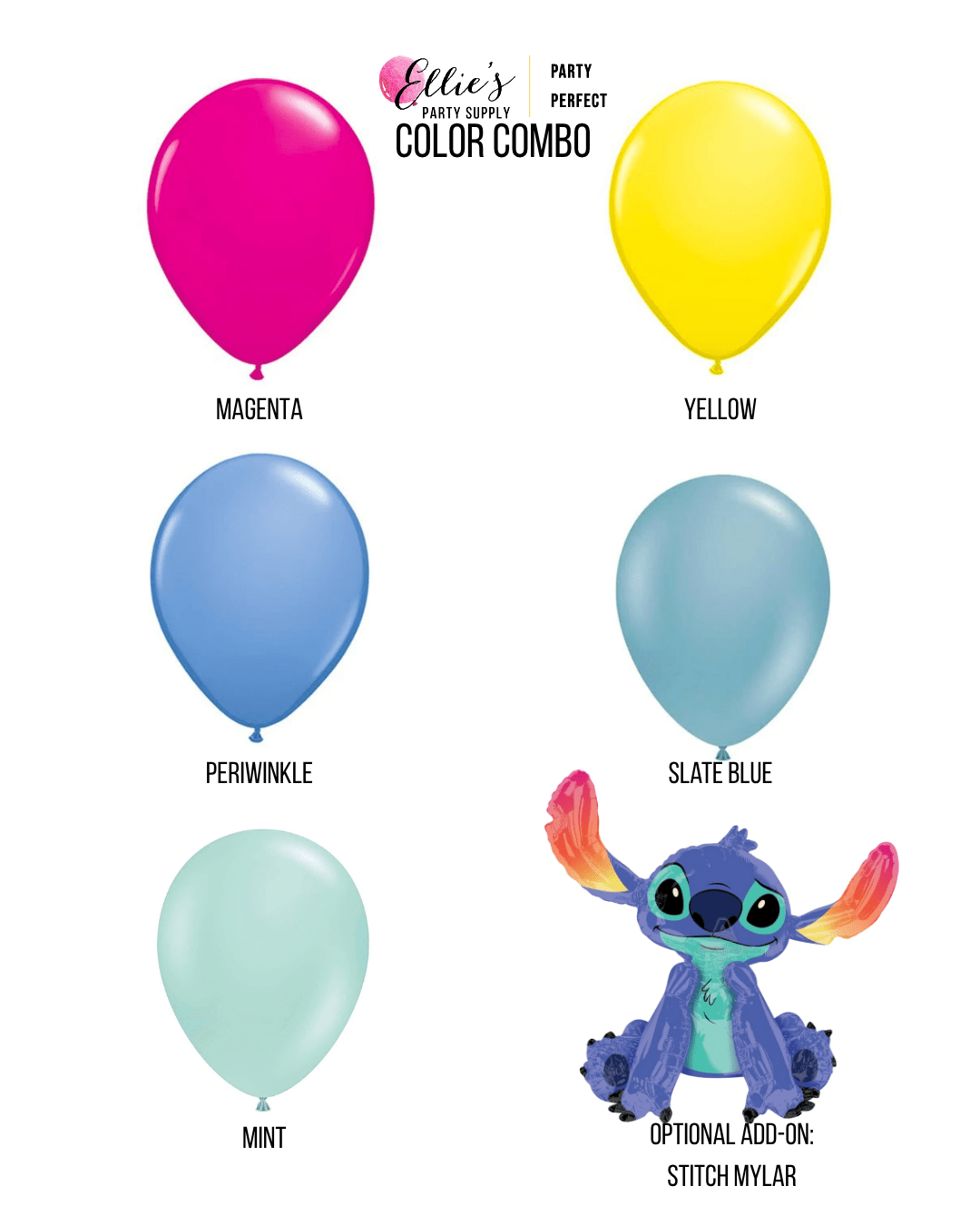 Lilo & Stitch Vibes Balloon Garland Kit - Ellie's Party Supply