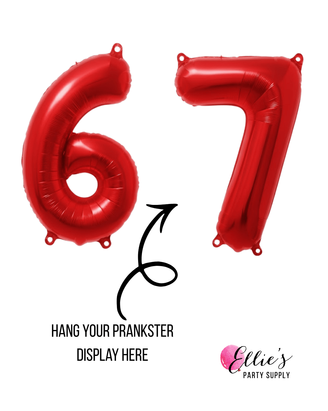 Mischief Maker Christmas Setup Kit - 6 & 7 Red Prank Balloon Kit - Ellie's Party Supply