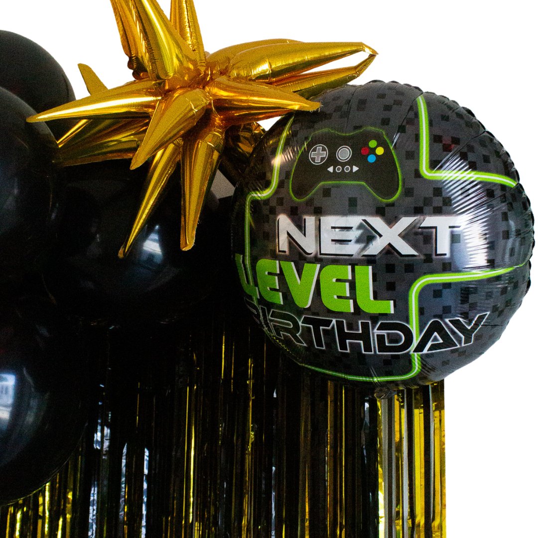 Next Level Birthday Round Foil Balloon (18 Inches) - Ellie's Party Supply
