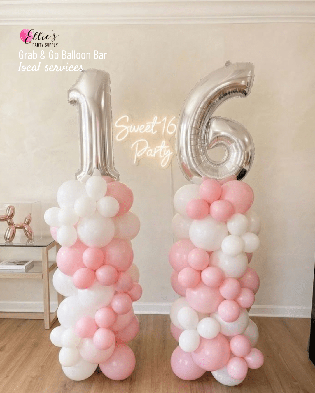 Number Balloon Columns | Ellie's Grab And Go - Ellie's Party Supply