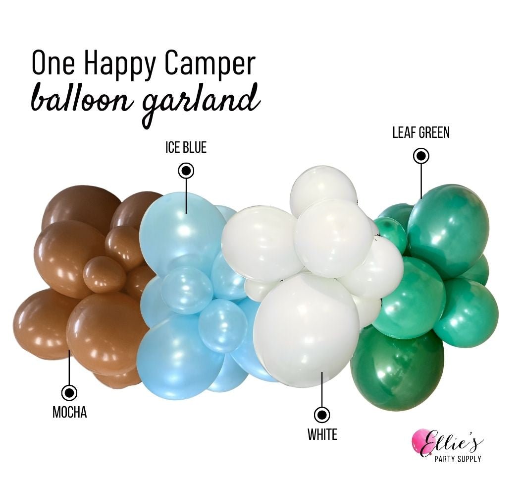 One Happy Camper Balloon Cluster - Ellie's Party Supply