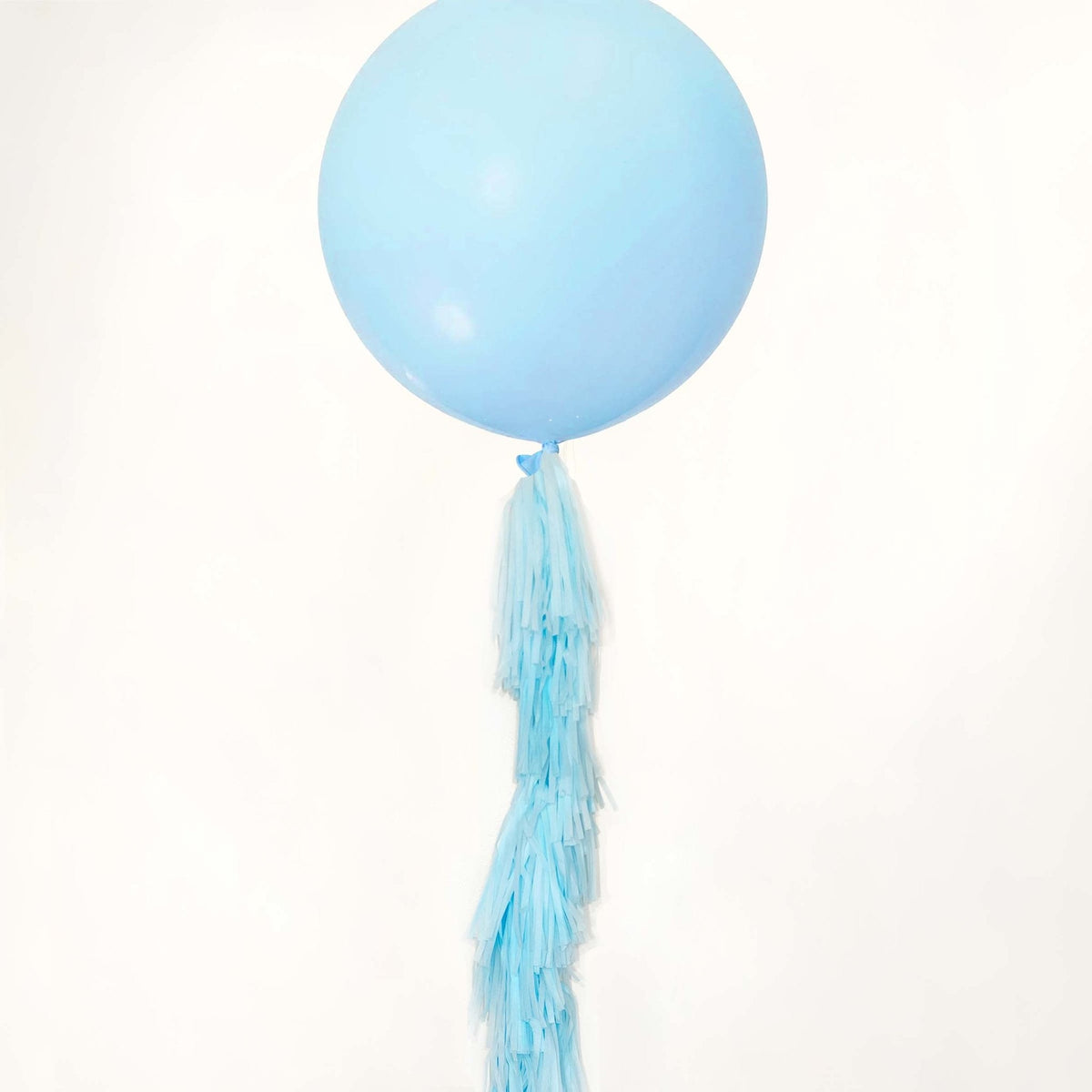 Pastel blue paper tassel tails