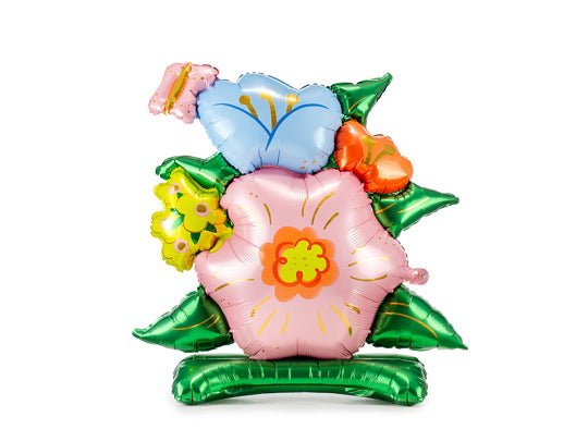 Pastel Flower Standing Balloon | Satin Foil Balloon (Air - Fill Only) - Ellie's Party Supply