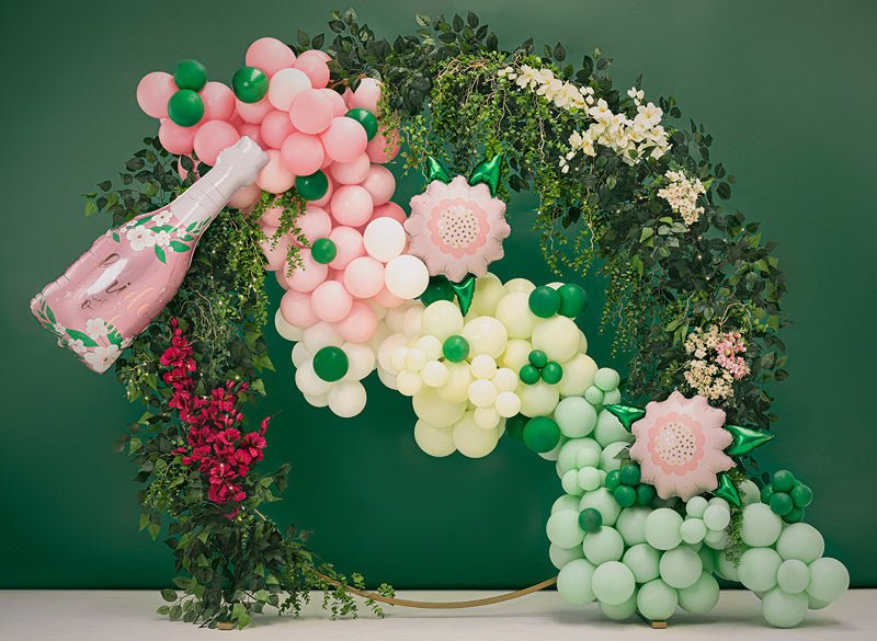 Pastel Pink Foil Flower Balloon – 23" | Includes Straw (Air or Helium Fill) - Ellie's Party Supply