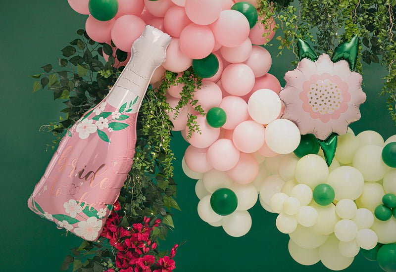 Pastel Pink Foil Flower Balloon – 23" | Includes Straw (Air or Helium Fill) - Ellie's Party Supply