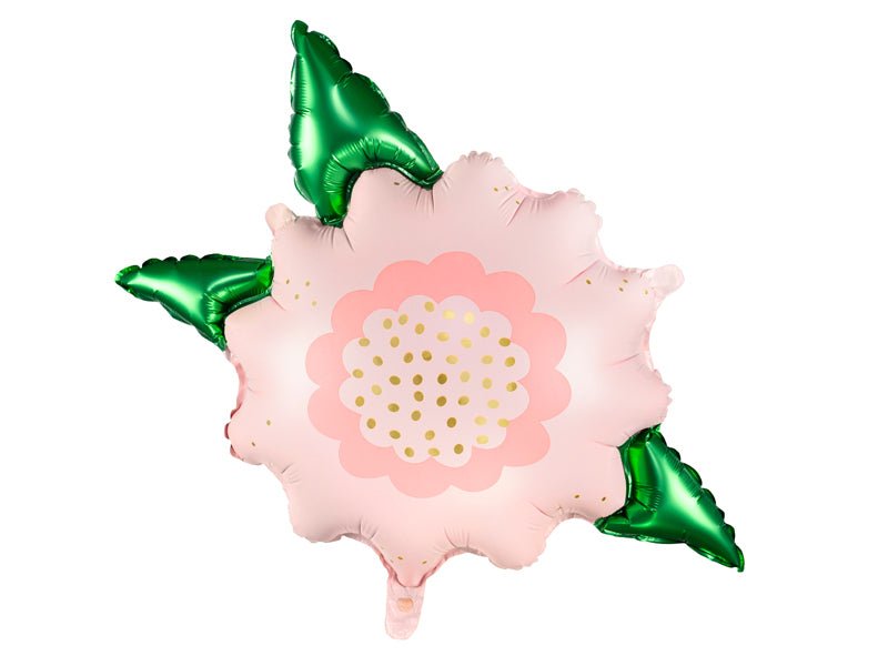 Pastel Pink Foil Flower Balloon – 23" | Includes Straw (Air or Helium Fill) - Ellie's Party Supply