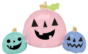 Pastel Pumpkin Foil Balloon Trio – 35" - Ellie's Party Supply