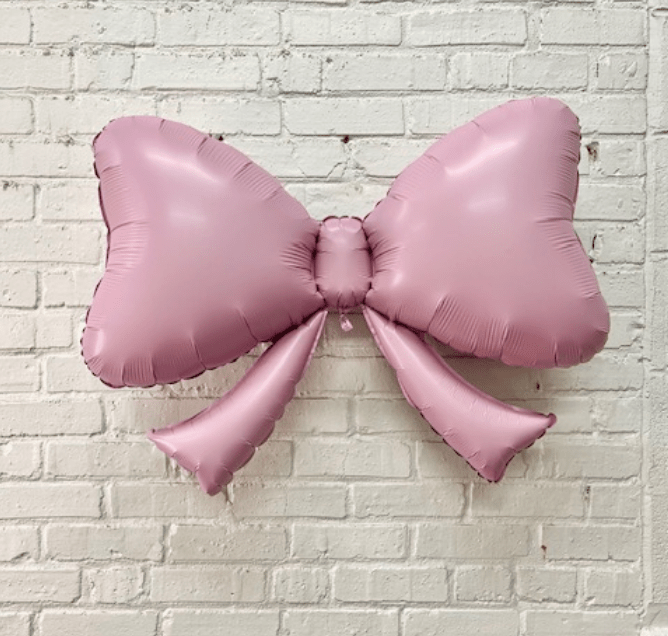 Pink Bow Balloon – 40" Foil Balloon - Ellie's Party Supply