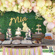 Pink Classic Yellow Bear Balloon Garland Kit - Ellie's Party Supply
